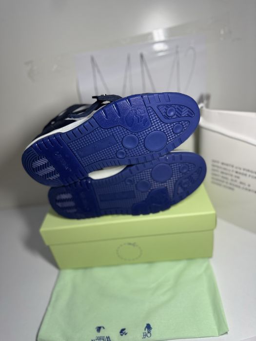 Adidasi Off-White Out Of Office Lace-Up Sneakers retro sude leather