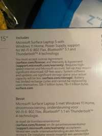 MICROSOFT Surface Laptop 5, 15 Inch SIGILAT