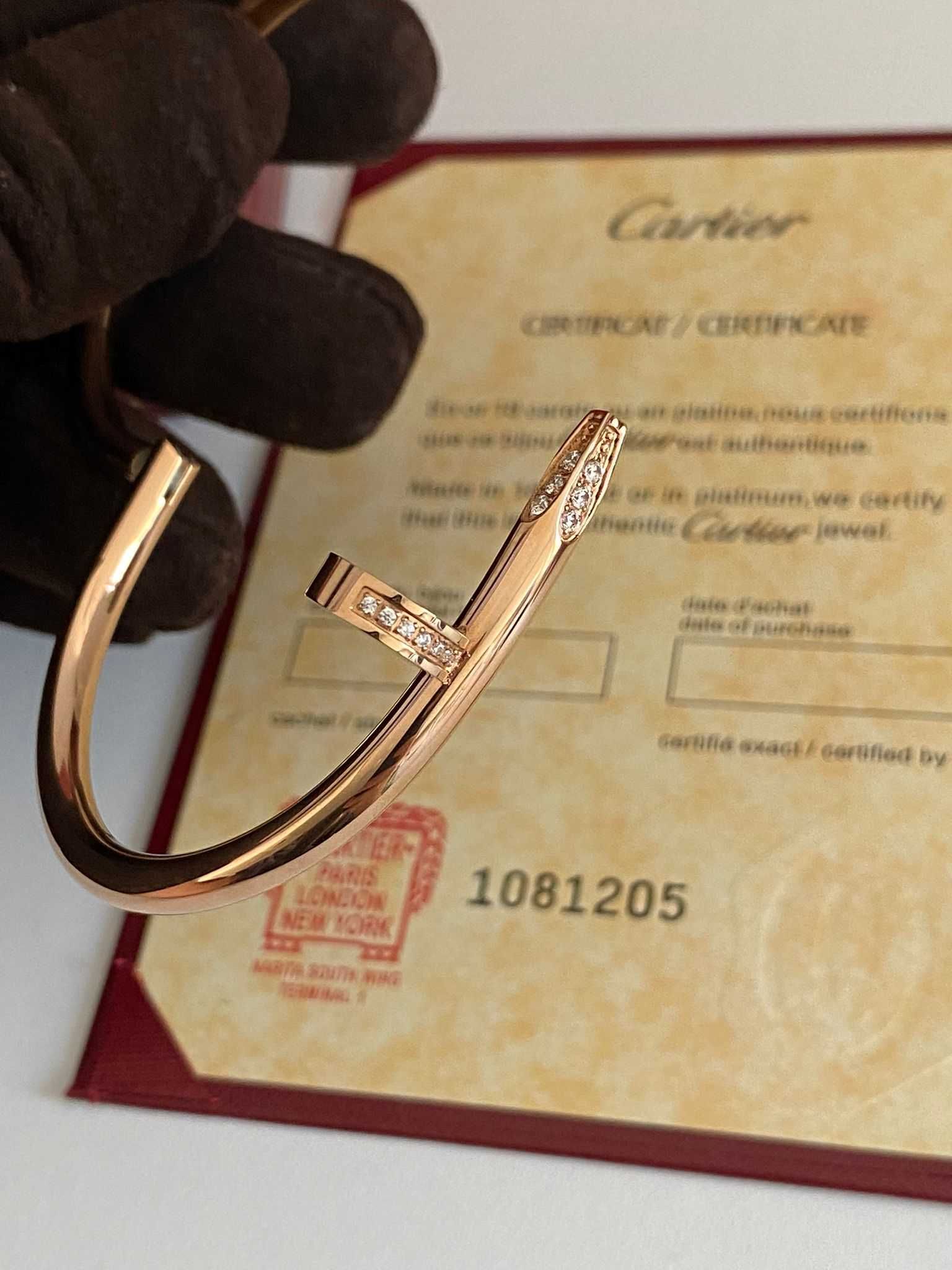 Brățară Cartier Cui 22 Rose Gold with Diamond