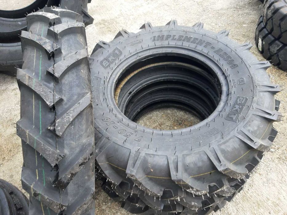 Anvelope noi agricole de tractor fata tractiune 4x4 cu 8PR 7.50-16