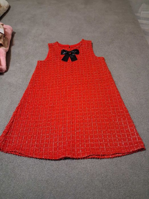 Rochita rosie tricotata H&M masura 128