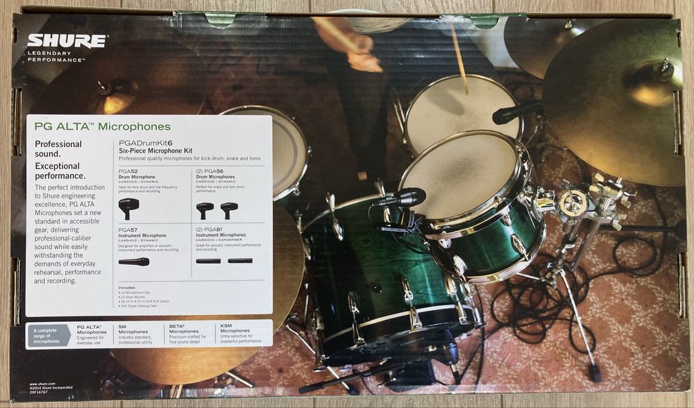 Комплект микрофонов для удар.устан Shure PG Alta Drum Microphone Kit 6