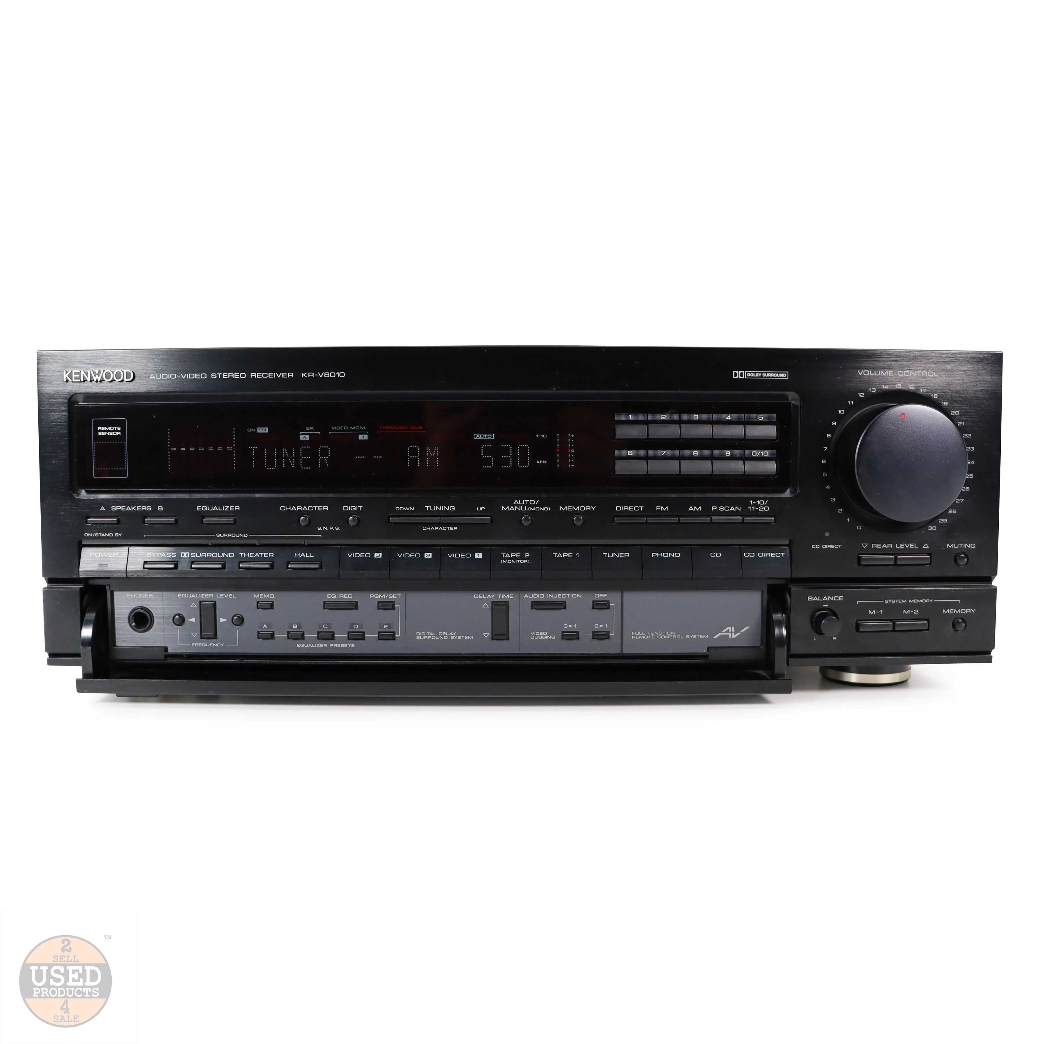 AV Receiver Stereo Kenwood KR-V8010, 100W 4 OHm | UsedProducts.ro