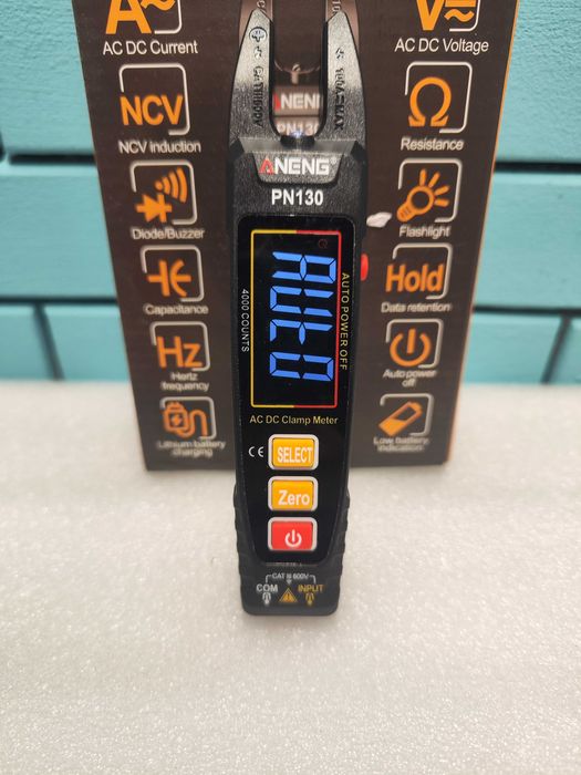 ANENG мултицет клещи U-образен, цветен LCD, акумулаторен