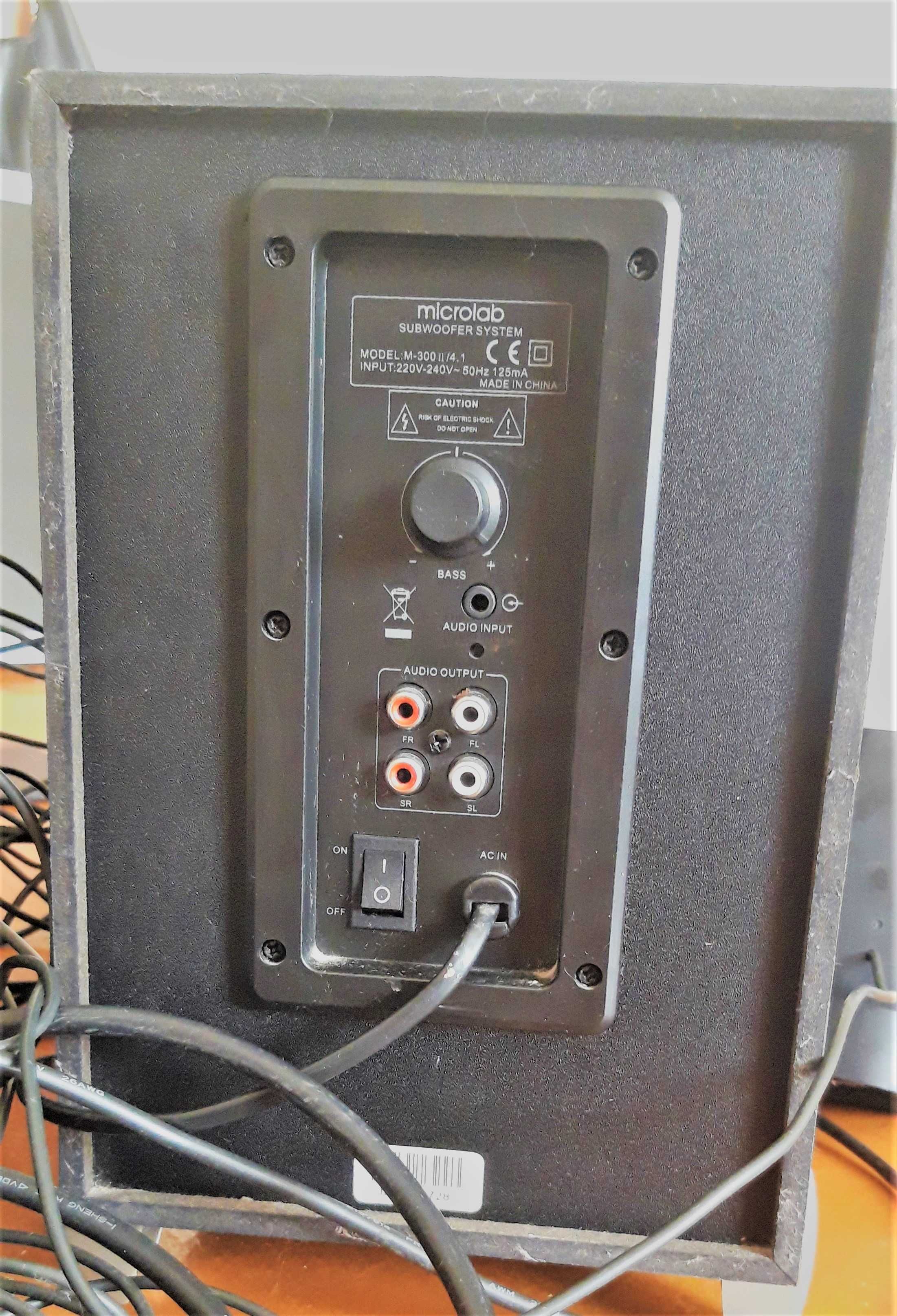 Сабвуфер Microlab M 300 и 4 колонки