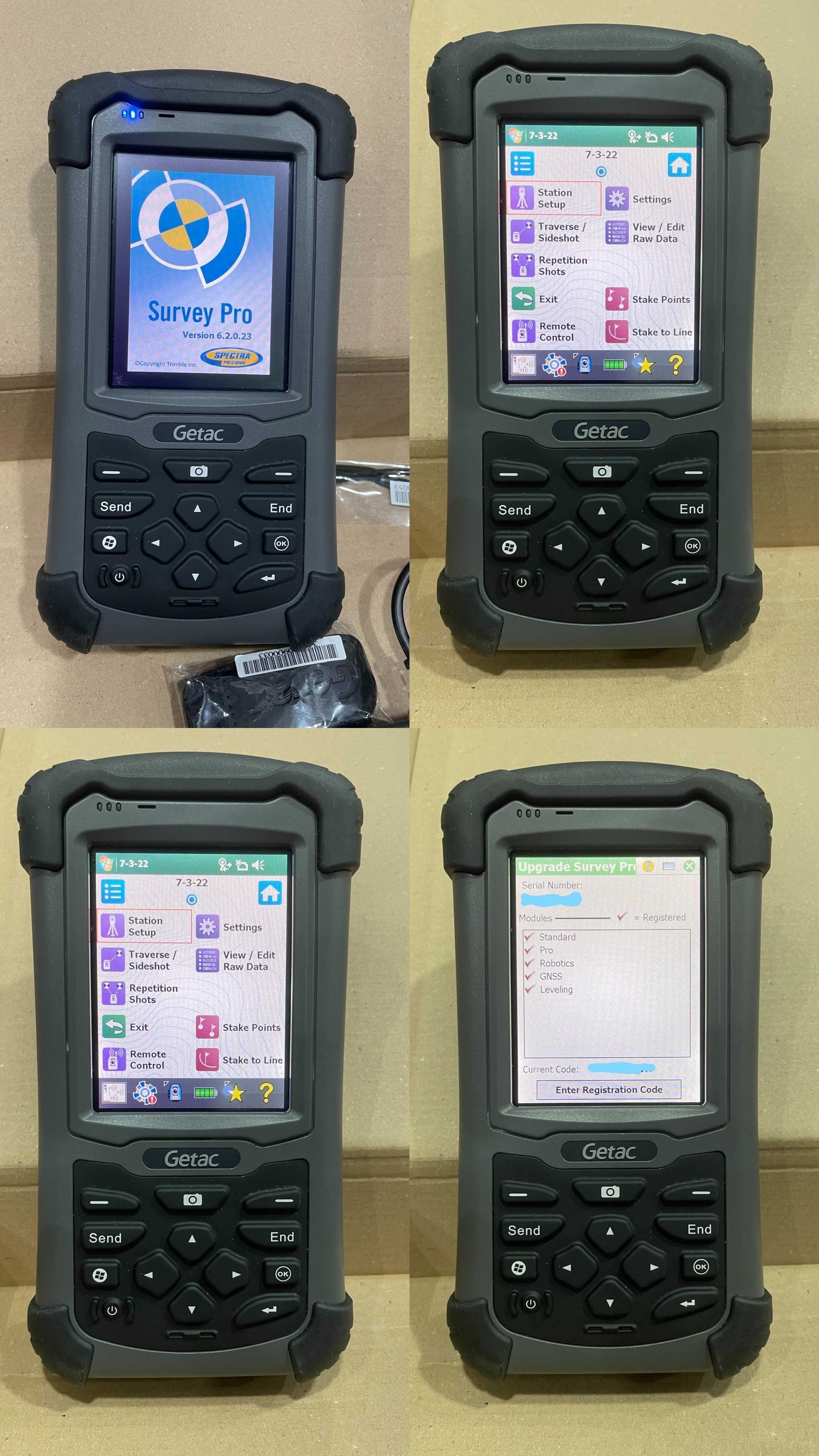 Controler CA SI NOU GETAC PS236 SurvCE 6, Fieldgenius 11 Surveypro 6