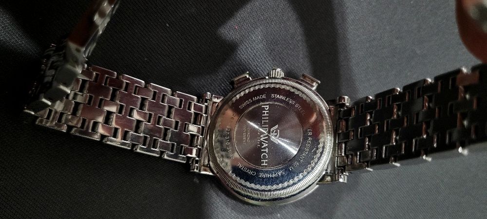 Ceas Philip Watch Budoire Swiss Made Chronograph – inox, cadran sidef,