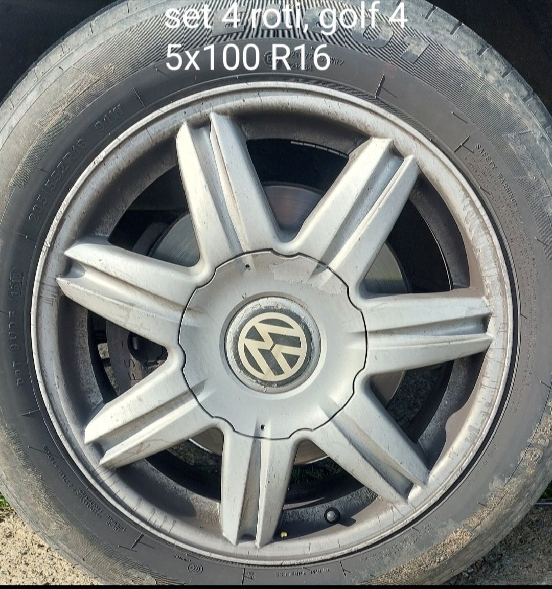 Roți jante anvelope cauciucuri 205/55/16 / 5x100