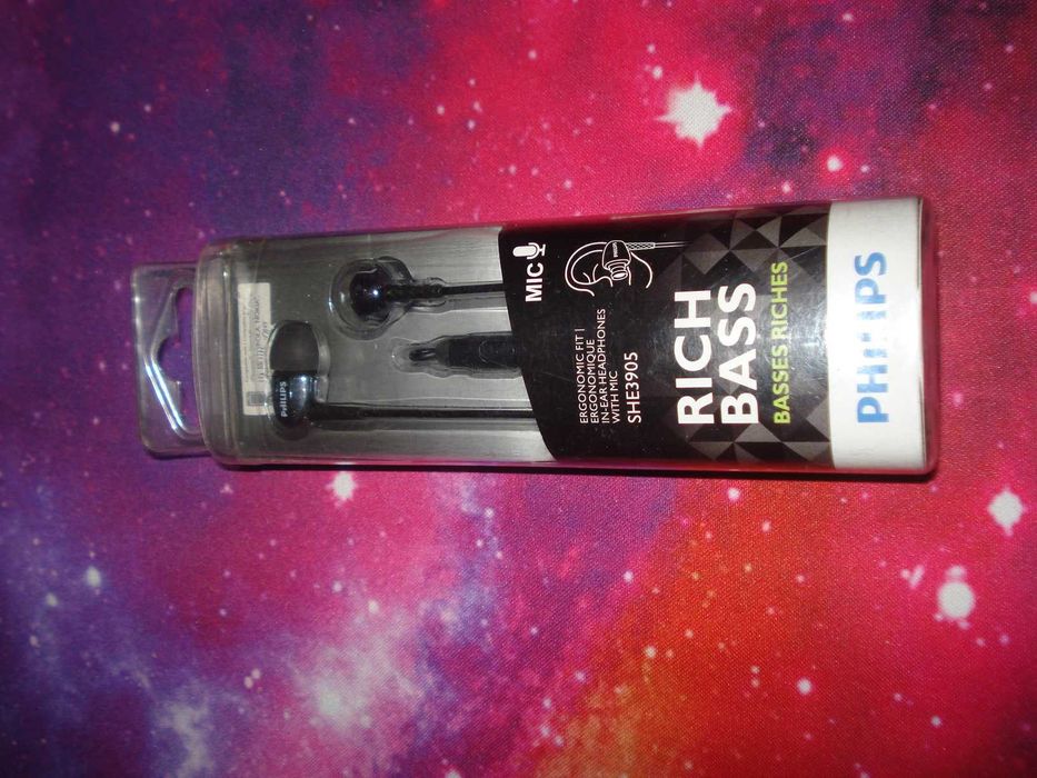 Casti cu microfon handsfree Philips SHE3905 rich bass