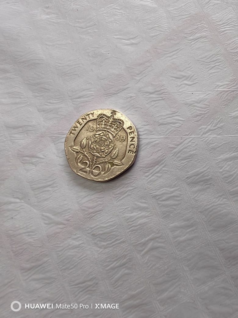 Monedă 20 Pence 1989