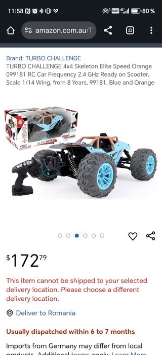 Vând mașinuță RC 4x4