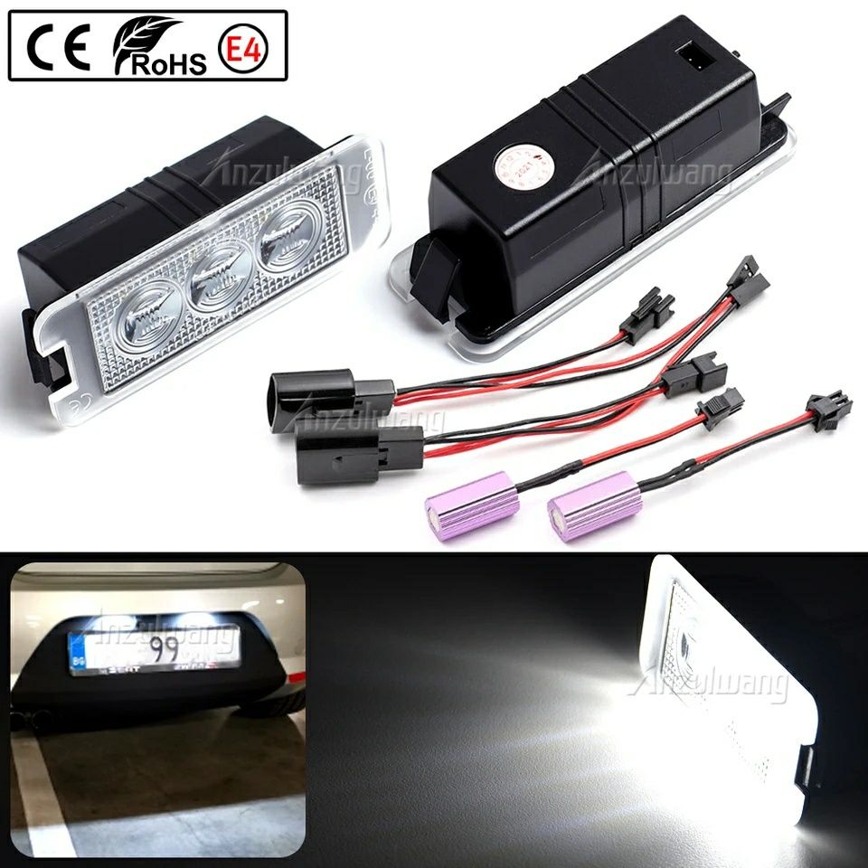 Lampi LED VW numar placuta inmatriculare canbus Golf Passat SEAT SKOD