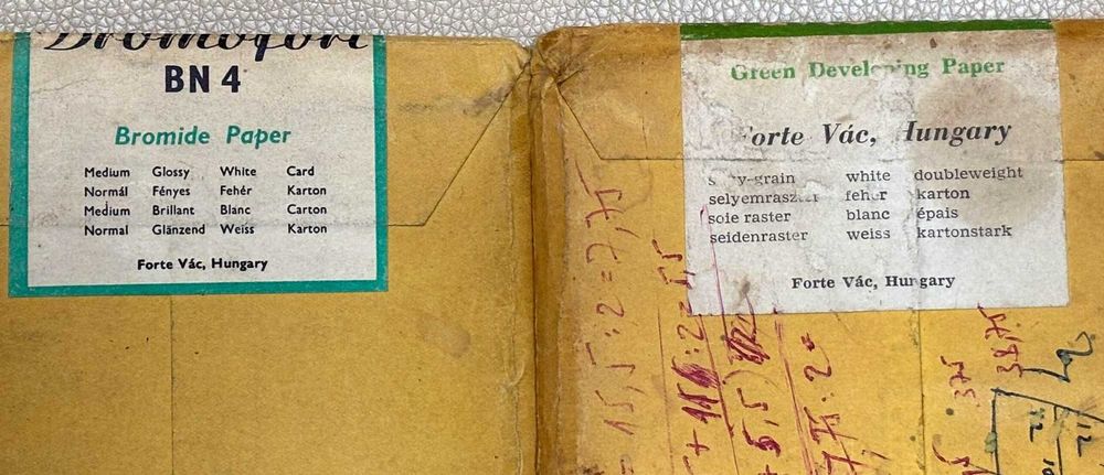 Hartie fotografica color + alb negru FORTE 9x14cm 3 pachete anii '90