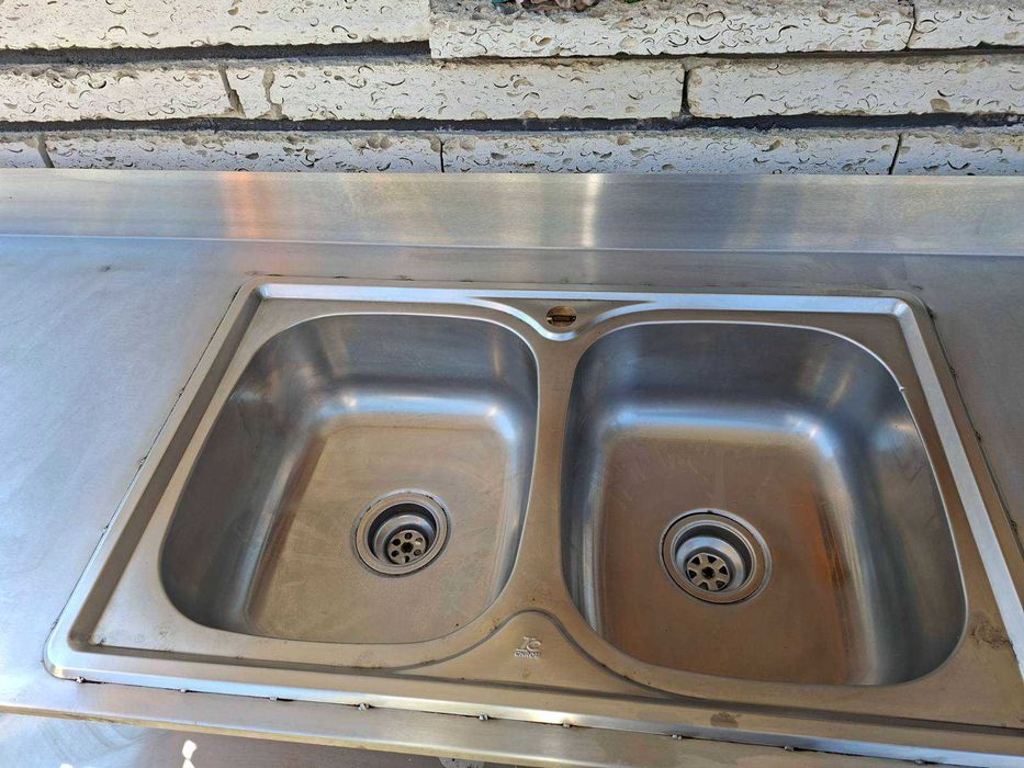 Алпака плот с двойна мивка