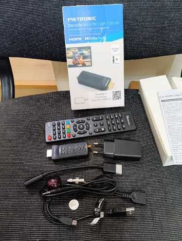 ТВ декодер Metronic 441625 TDT Dongle Stick DVB-T2 HEVC HDMI USB