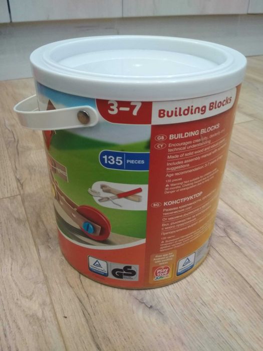 Playtive junior дървен конструктор 135 части