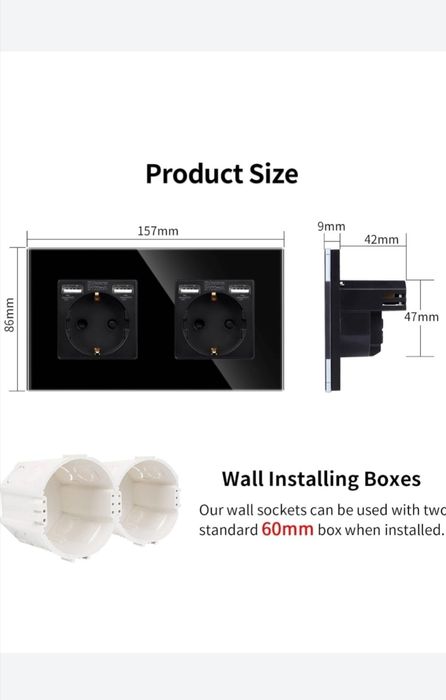 Set 2 prize duble cu usb cu rame din sticla