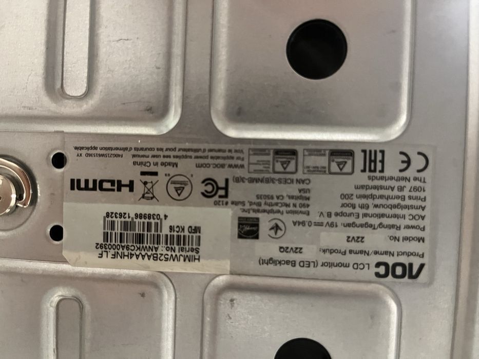 Монитор 22V2Q АОC