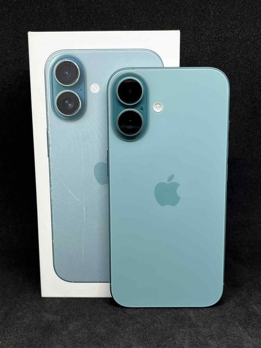 Iphone 16 Teal 128GB/Гаранция /Като нов
