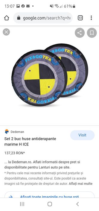 Huse roti antiderapante marime G