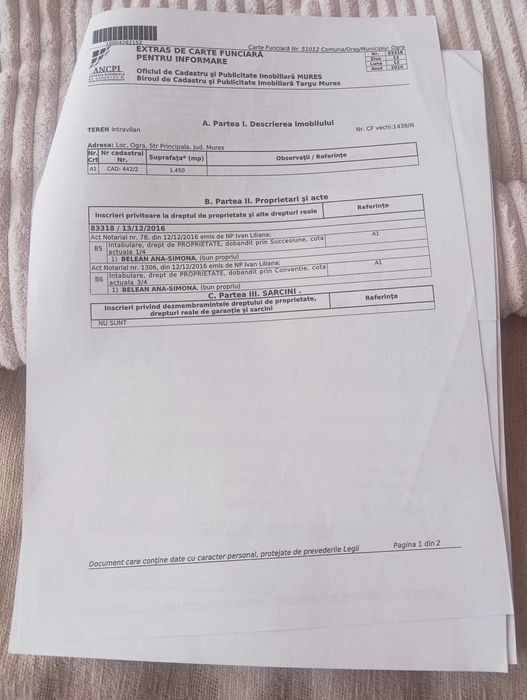 Teren intravilan de vanzare