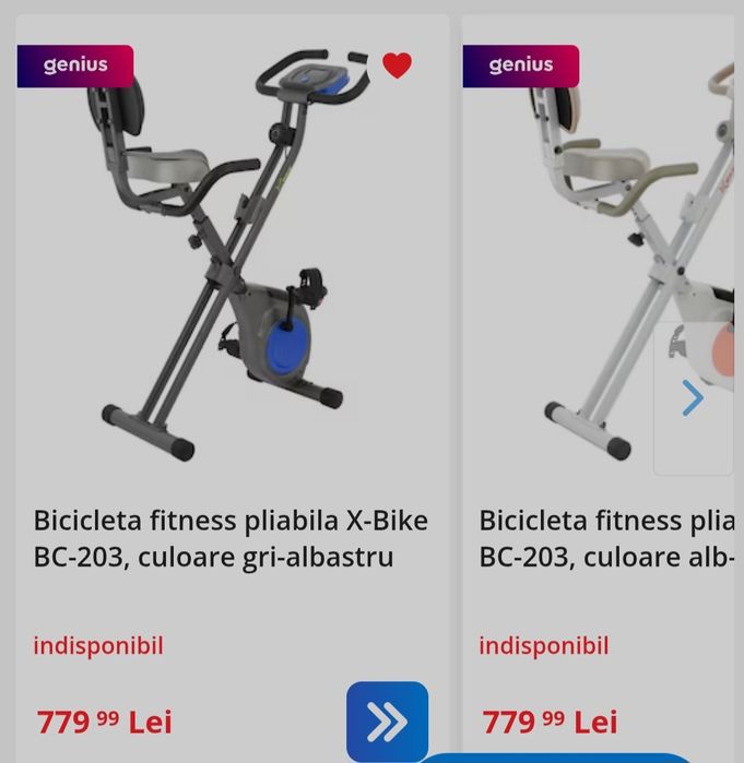 Bicicleta fitness pliabila
