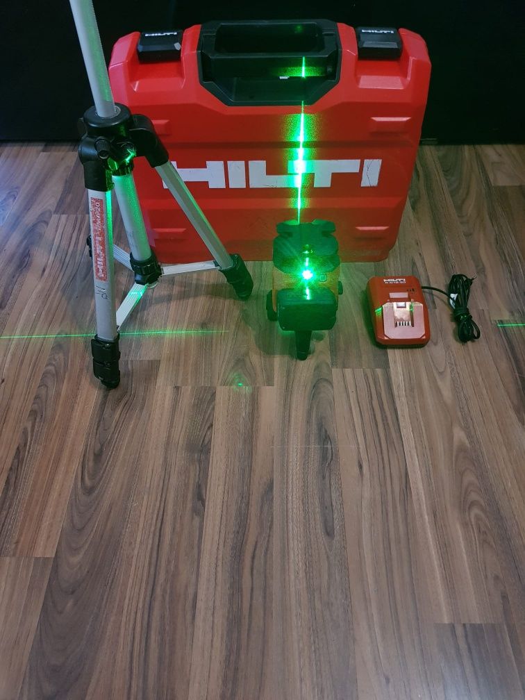 Hilti PM-40 MG,laser la 360⁰ cu linii verzi.