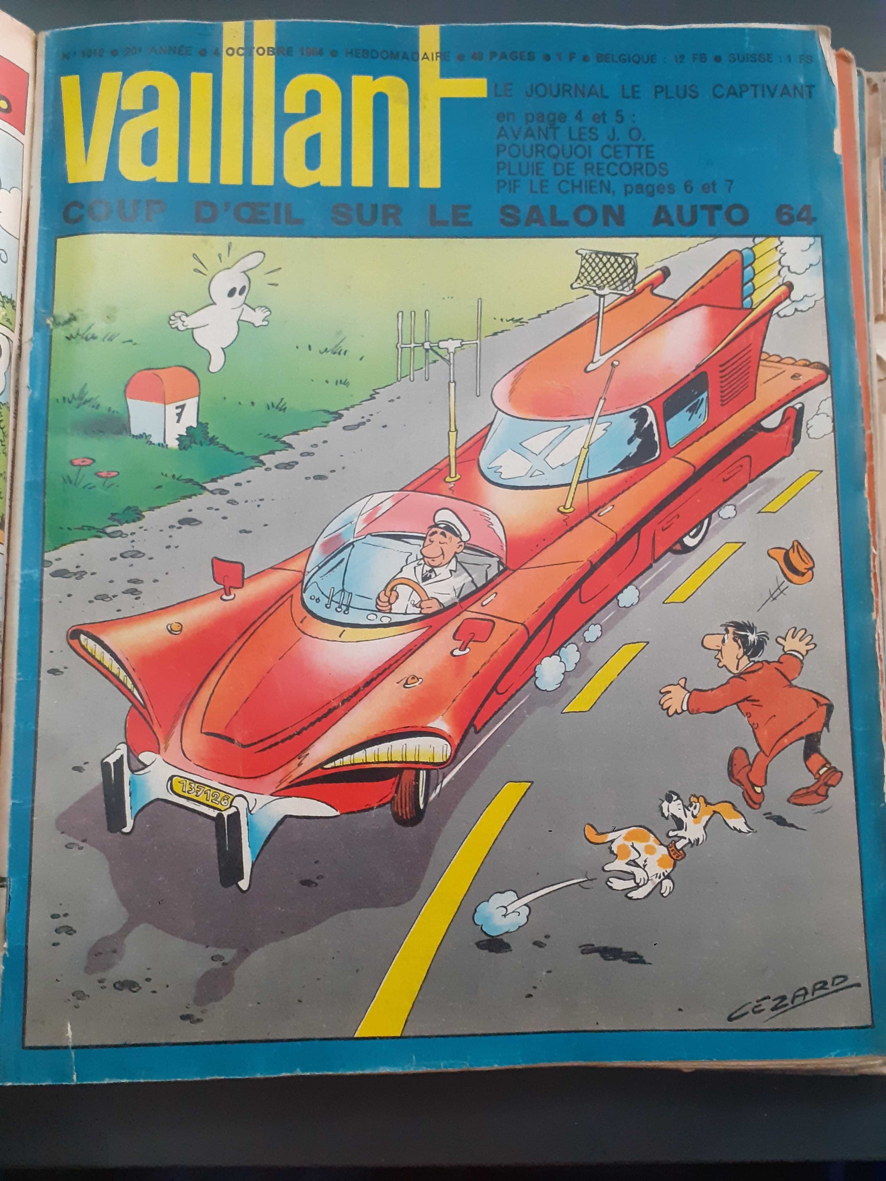 Revista Vaillant, 26 buc. nr 999-1024 pe anul 1965