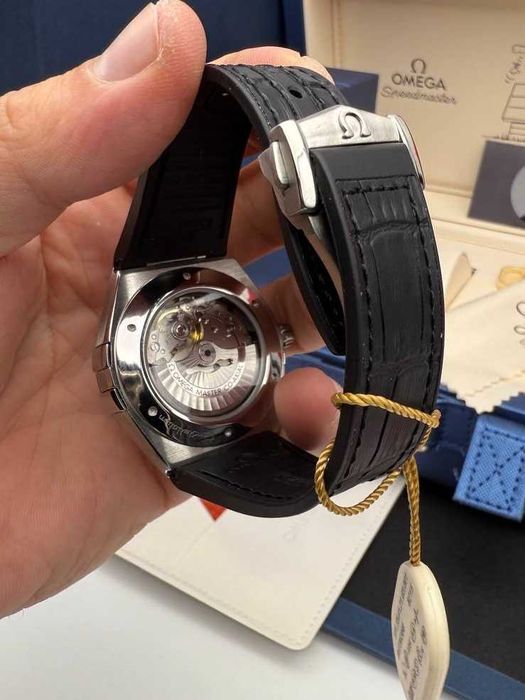 omega constellation co-axial blue/black