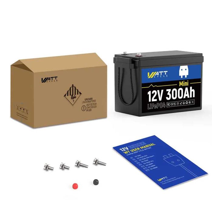 Акумулатор ,,Watt cycle,, 12v 300ah - lifepo4