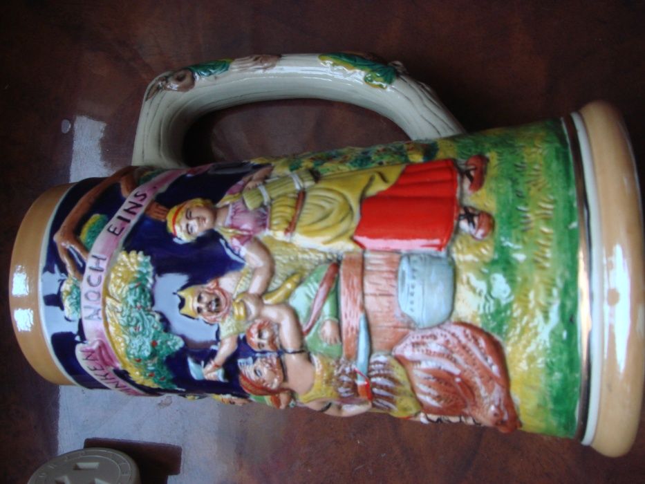 Кружка фарфоровая большая для Пива Германия НОВАЯ Ручная работа