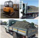 Nisip .50 ron...balastru .sort..lemne foc,buldozer,miniexcavator