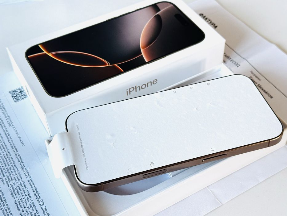 Iphone 16 Pro 128GB Desert Titanium Гаранция 1 година