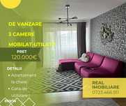 Apartament la cheie, 3 camere, etaj 1 !