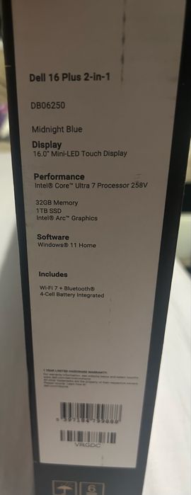 Dell 16 Plus 2-in-1 DB06250 — 32 GB / 1 TB (nou )