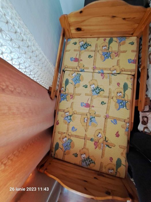 Vand pat reglabil copil din lemn