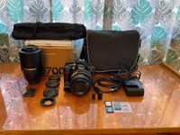 Pachet Nikon D7000 body + Nikkor 18-105 + teleobiectiv Tamrom 70-300
