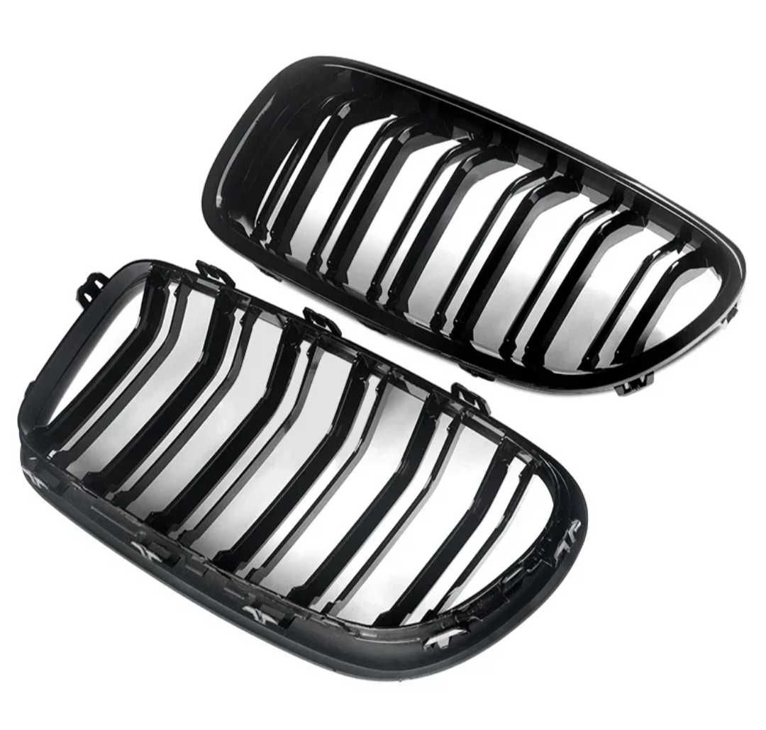 Двойни M5 Бъбреци Решетки BMW F10 F11 2010-17 БМВ Ф10 Ф11 черен Гланц