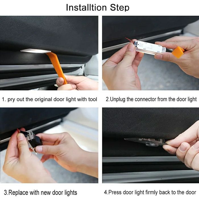 Proiector holograma logo Bmw M usa portiera set 2 buc.