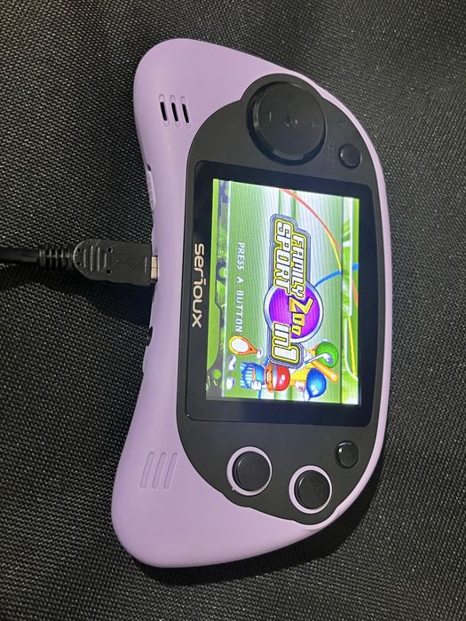 Consolă Portabilă Serioux cu 200 de Jocuri (Ecran 2.7")