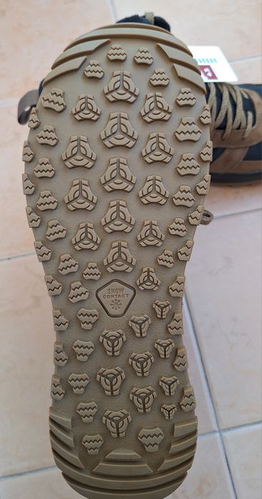 мъжки кожени туристически обувки за преходи NH500 HYBRID кафяви 43