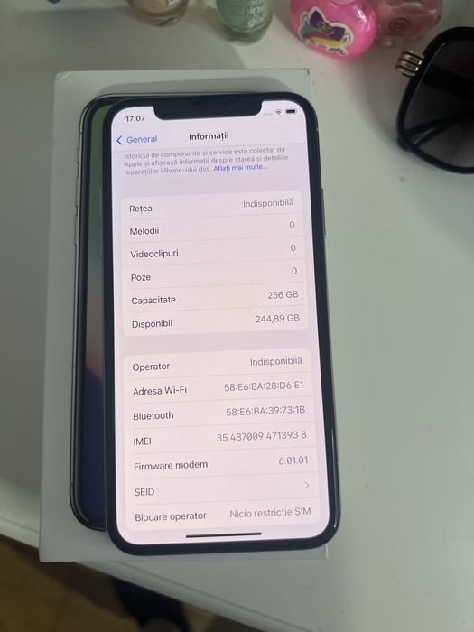 iPhone X white 256 GB