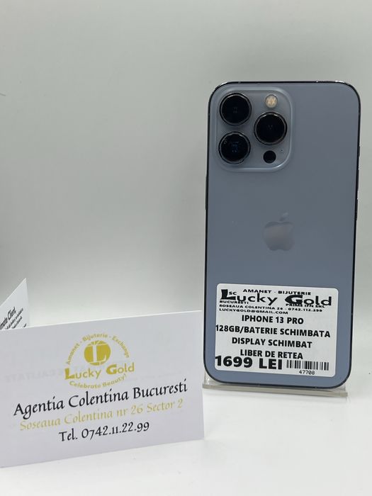 Iphone 13 Pro 128gb/ baterie schimbata display schimbat #47708