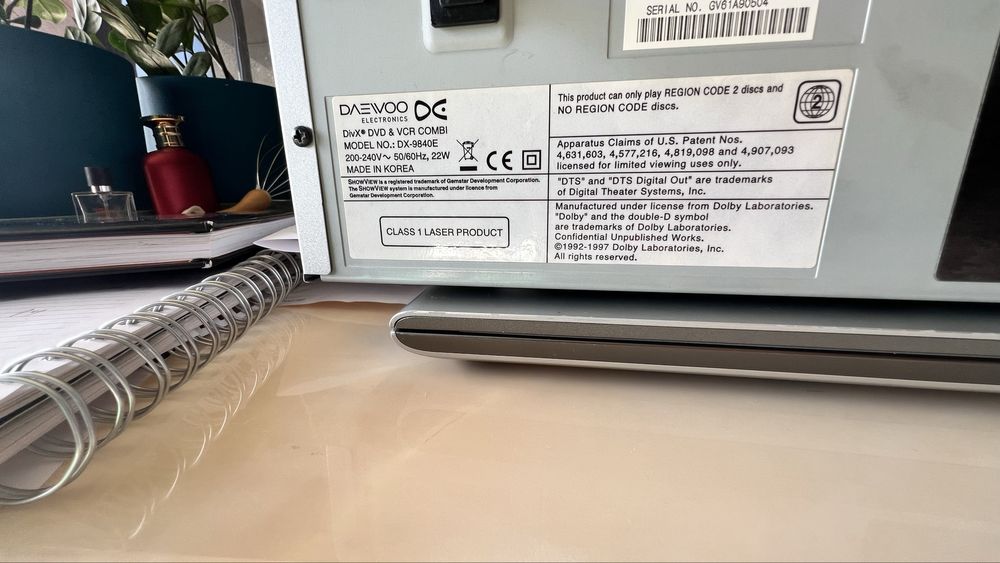 Deawoo DX 9840X Video/DVD/Video CD/CO/MP3