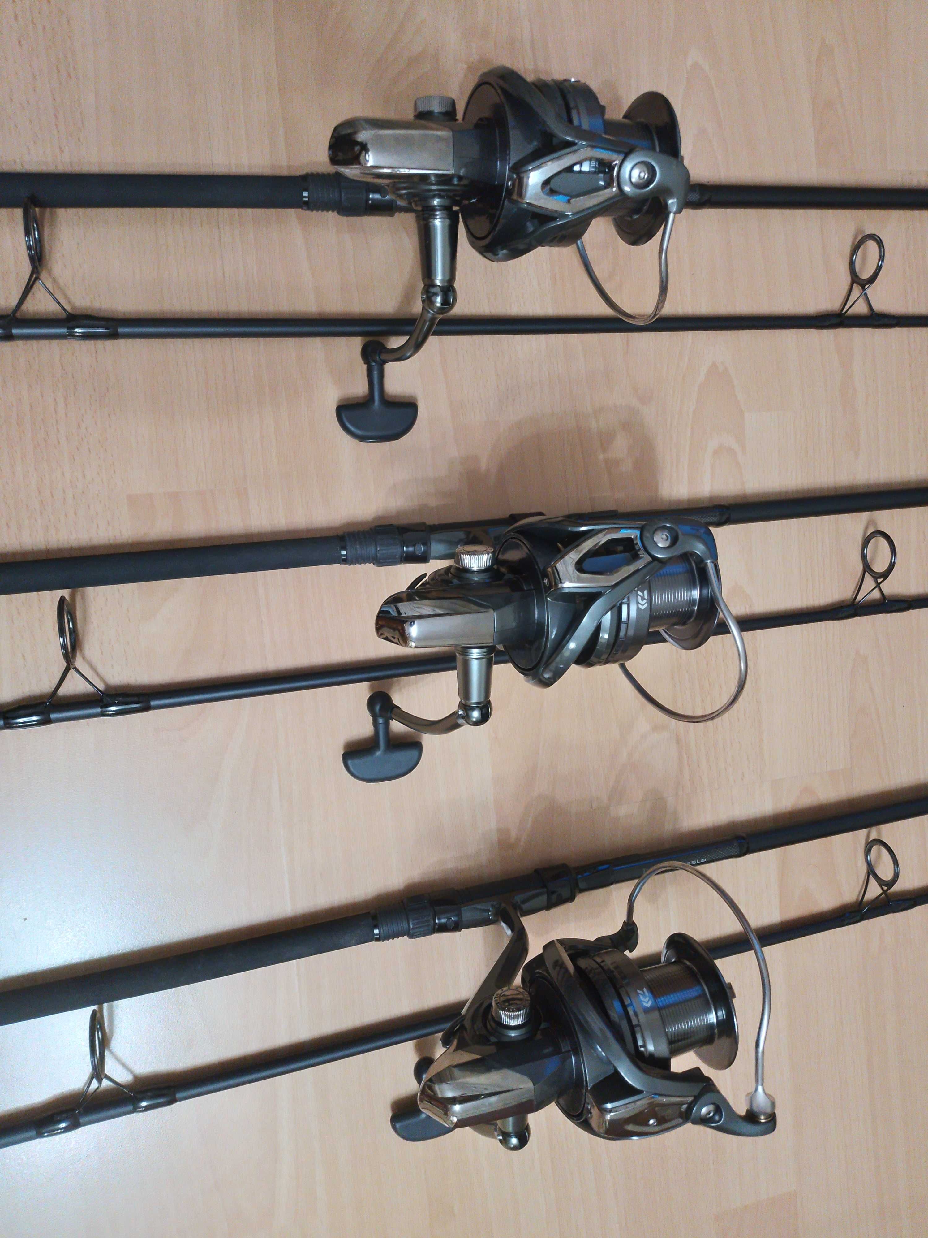 3бр Daiwa Emcast 5000LDA-570лв. Въдици sonik vader 3.6м,3.25лб-270лв.