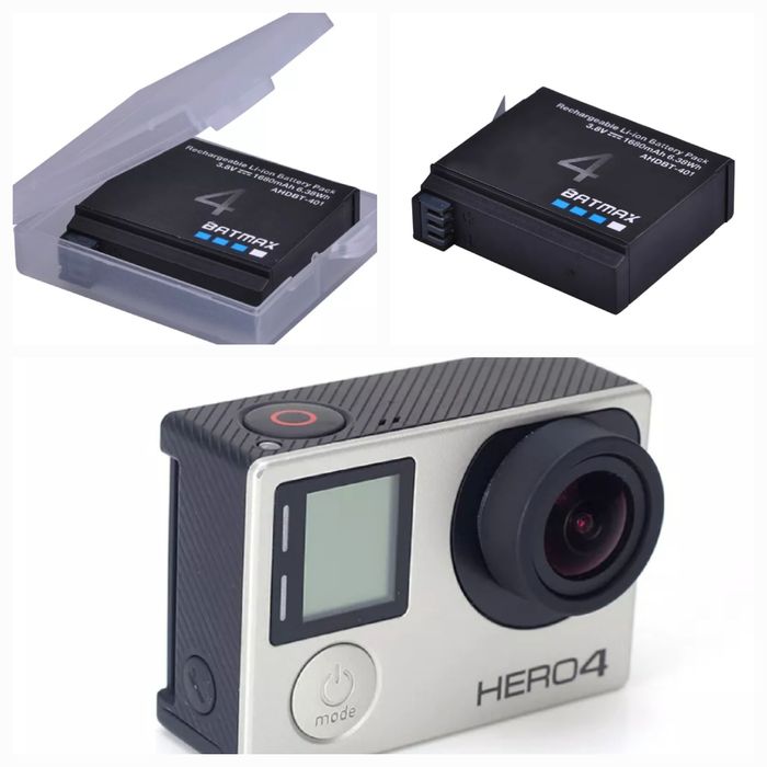 Батерия за GoPro Hero 4 / Hero 4+ 1680 mA , AHDBT-401 екшън к