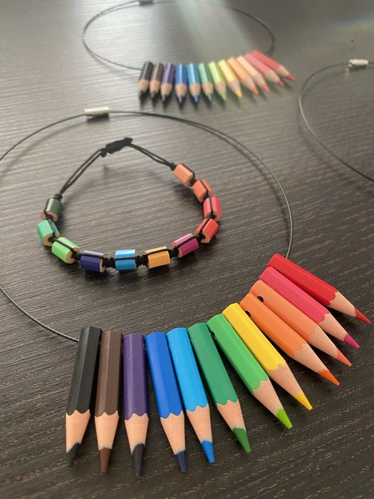 Set colier + bratara Creioane