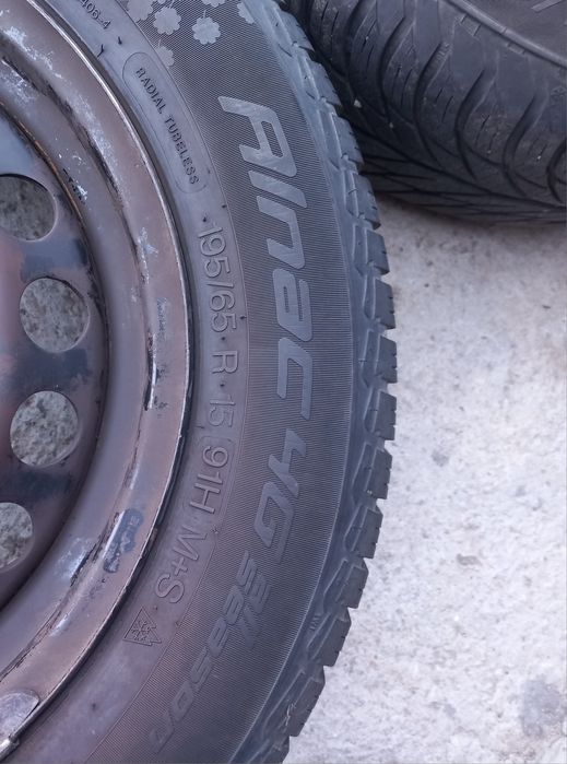 Всесезонни гуми с джанти 15 5×112 Vw Audi Seat Skoda