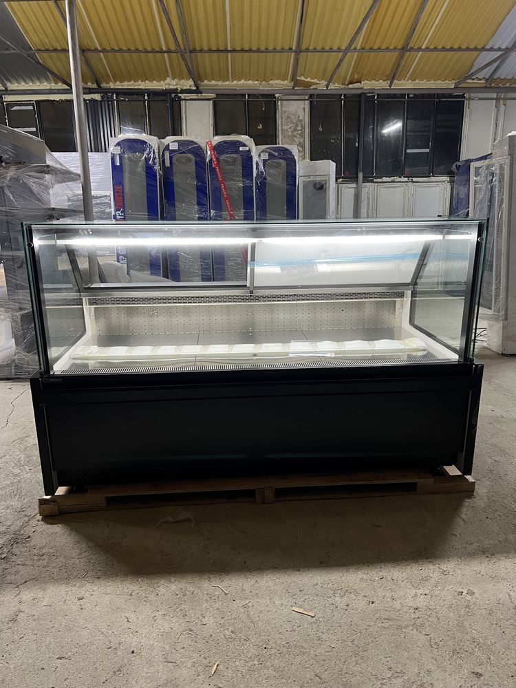 Vitrina frigorifica orizontala asistata/INOX/Usor ventilata/NOU