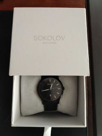 Часы Sokolov чёрный глянец